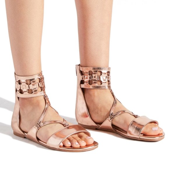 π Shoedazzle Gold Gladiator Sandals - Picture 5 of 9